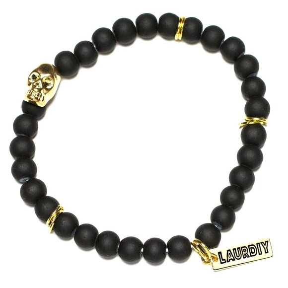 Jewelry Making Kit LaurDIY Black Gold Stretch Bracelet Mini DIY NISP - Picture 4 of 6